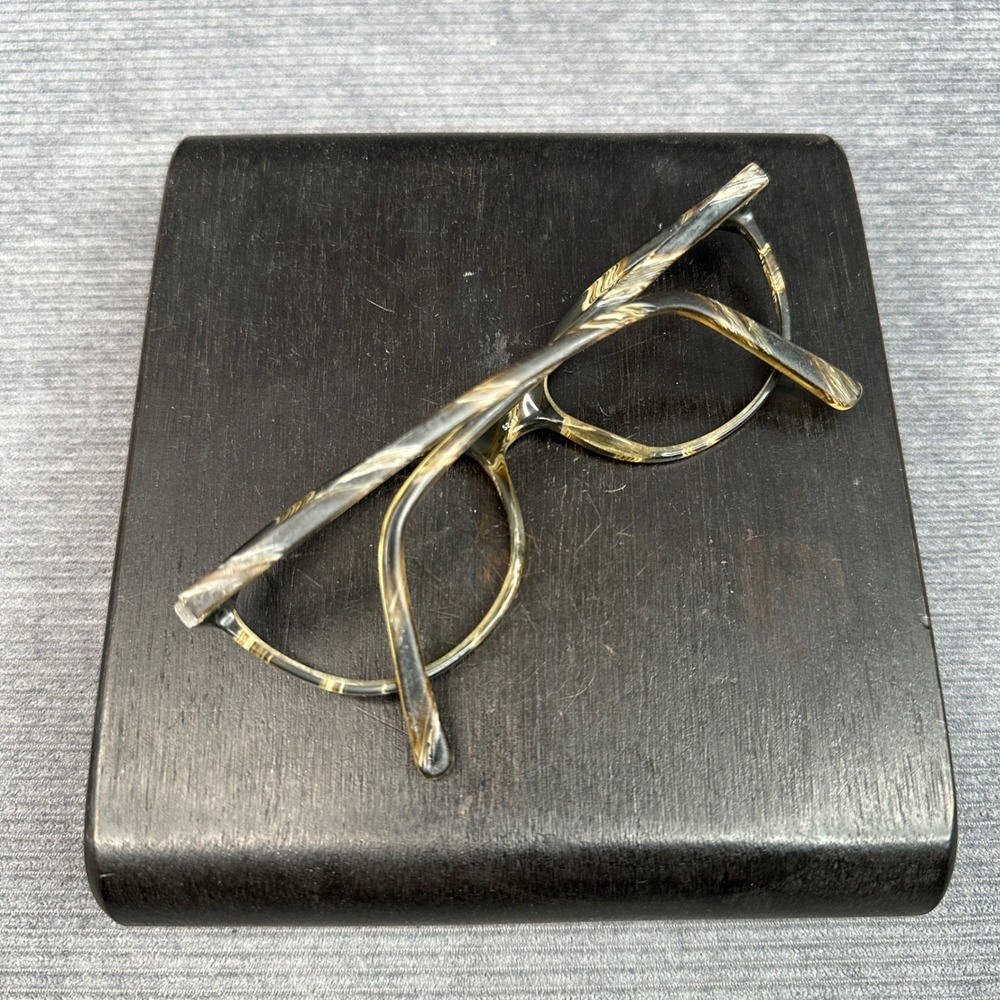 Bulova Newport Black Horn Cat Eye Eyeglasses Frames 52-17-135 NEWPORT BKHRN - Picture 8 of 15